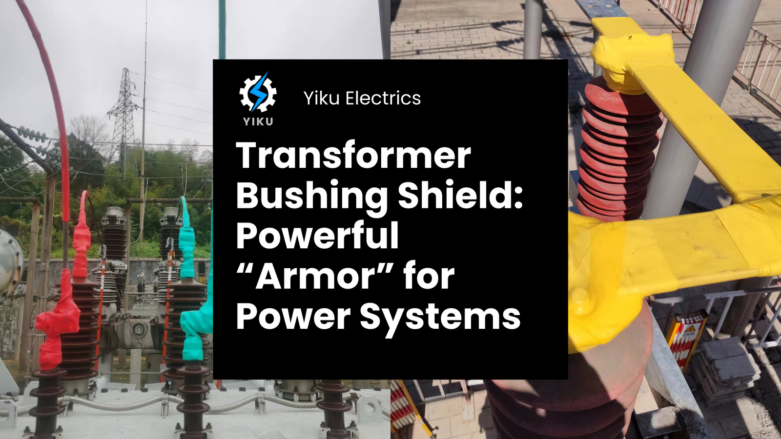 Image of a transformer bushing shield